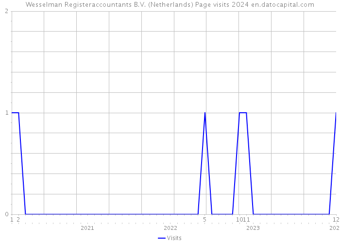 Wesselman Registeraccountants B.V. (Netherlands) Page visits 2024 