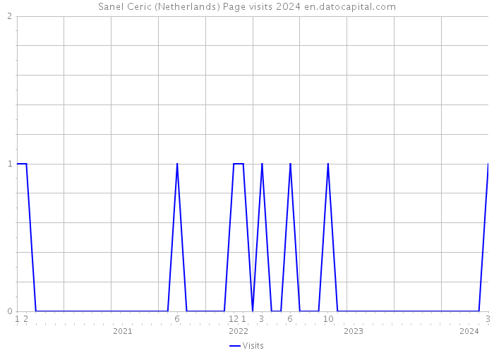 Sanel Ceric (Netherlands) Page visits 2024 