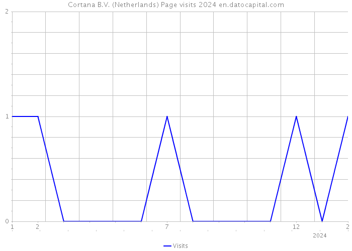 Cortana B.V. (Netherlands) Page visits 2024 