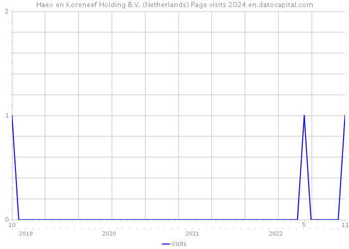 Haex en Koreneef Holding B.V. (Netherlands) Page visits 2024 