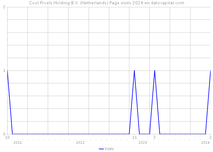 Cool Pixels Holding B.V. (Netherlands) Page visits 2024 