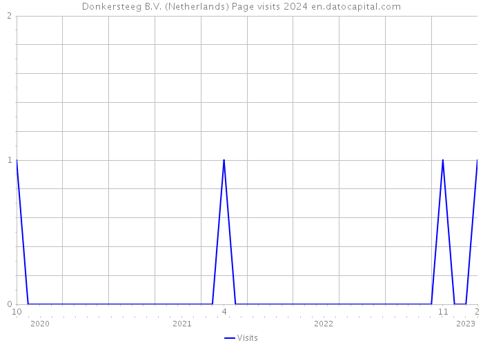 Donkersteeg B.V. (Netherlands) Page visits 2024 