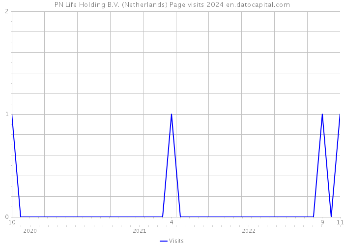 PN Life Holding B.V. (Netherlands) Page visits 2024 
