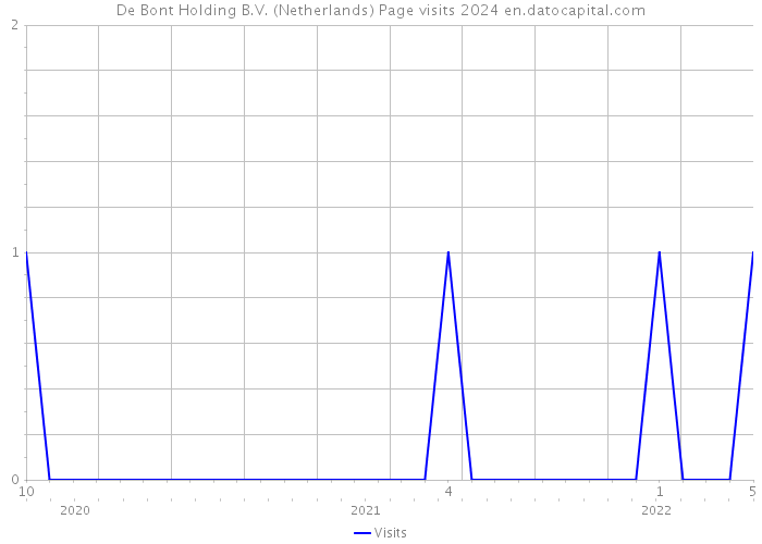 De Bont Holding B.V. (Netherlands) Page visits 2024 