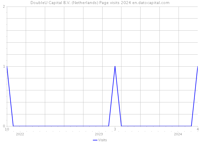 DoubleU Capital B.V. (Netherlands) Page visits 2024 