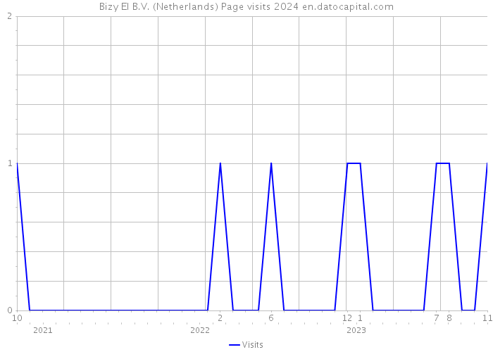 Bizy El B.V. (Netherlands) Page visits 2024 