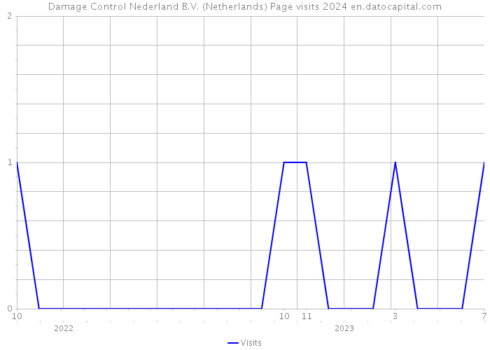 Damage Control Nederland B.V. (Netherlands) Page visits 2024 