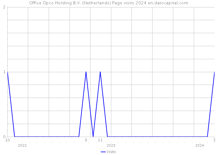 Office Opco Holding B.V. (Netherlands) Page visits 2024 