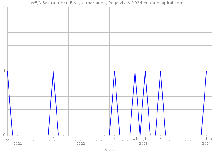 WEJA Bestratingen B.V. (Netherlands) Page visits 2024 