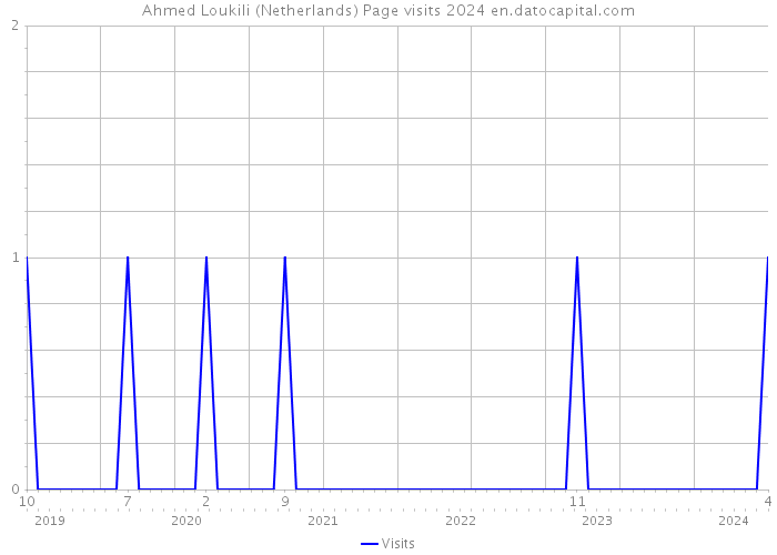 Ahmed Loukili (Netherlands) Page visits 2024 