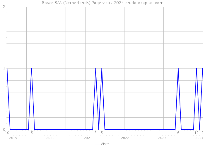 Royce B.V. (Netherlands) Page visits 2024 