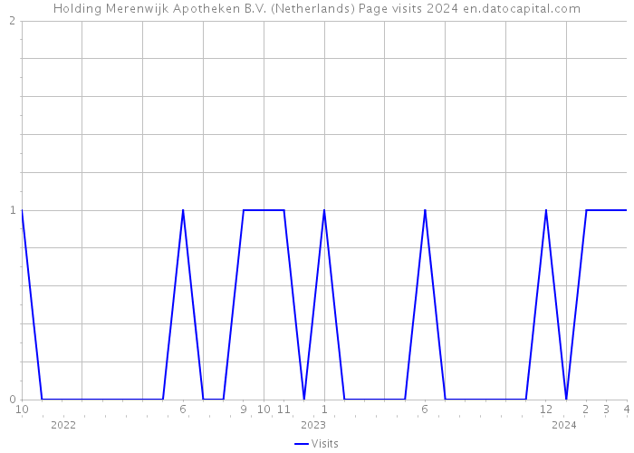 Holding Merenwijk Apotheken B.V. (Netherlands) Page visits 2024 