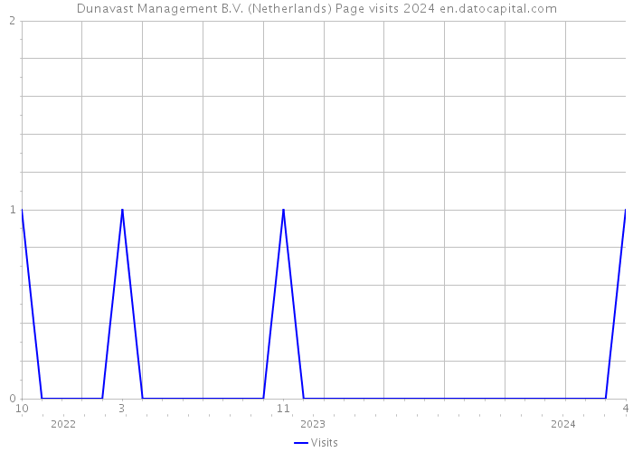 Dunavast Management B.V. (Netherlands) Page visits 2024 