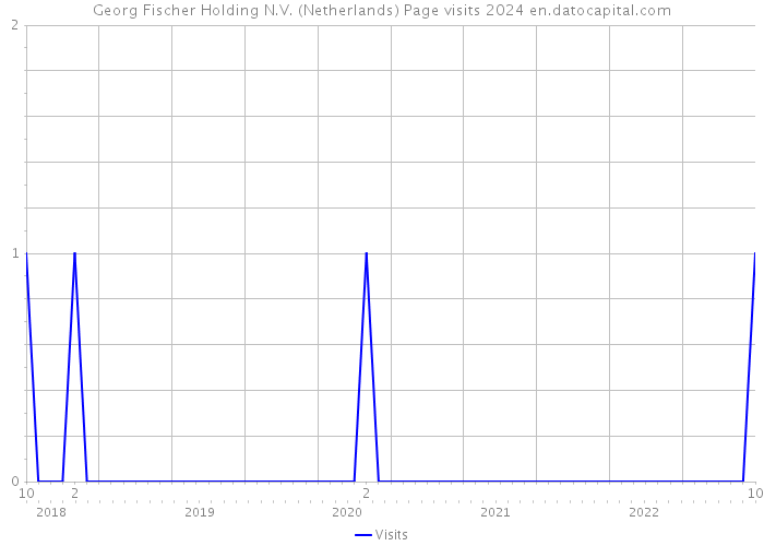 Georg Fischer Holding N.V. (Netherlands) Page visits 2024 