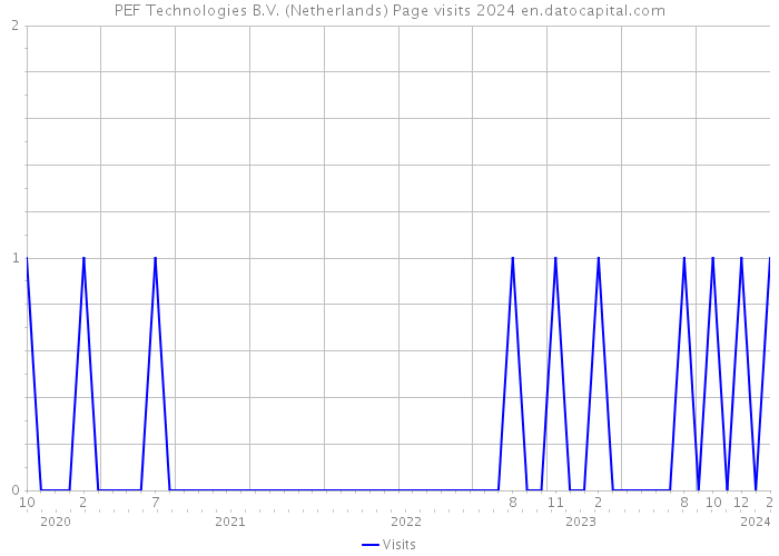 PEF Technologies B.V. (Netherlands) Page visits 2024 