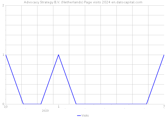 Advocacy Strategy B.V. (Netherlands) Page visits 2024 