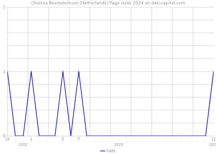 Chelsea Beemsterboer (Netherlands) Page visits 2024 