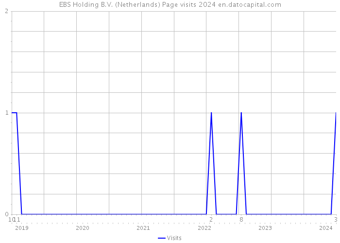EBS Holding B.V. (Netherlands) Page visits 2024 