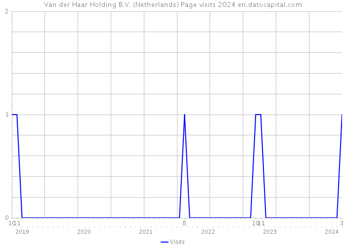 Van der Haar Holding B.V. (Netherlands) Page visits 2024 