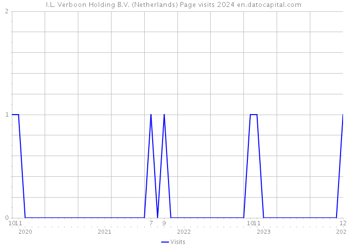 I.L. Verboon Holding B.V. (Netherlands) Page visits 2024 