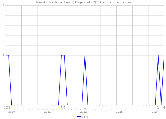 Erhan Akilli (Netherlands) Page visits 2024 