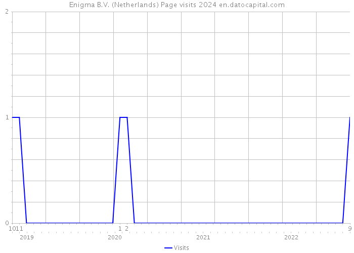 Enigma B.V. (Netherlands) Page visits 2024 