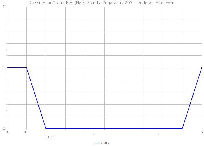 Cassiopeia Group B.V. (Netherlands) Page visits 2024 