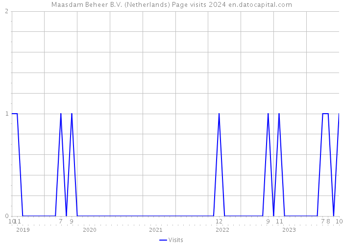 Maasdam Beheer B.V. (Netherlands) Page visits 2024 