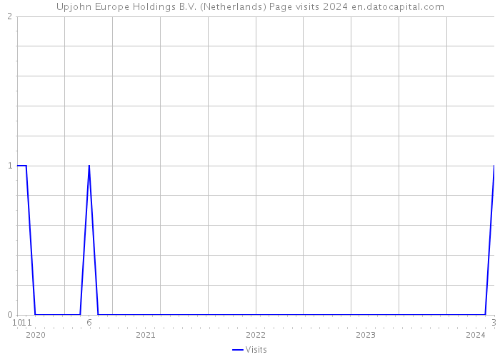 Upjohn Europe Holdings B.V. (Netherlands) Page visits 2024 