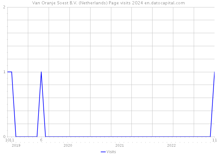 Van Oranje Soest B.V. (Netherlands) Page visits 2024 