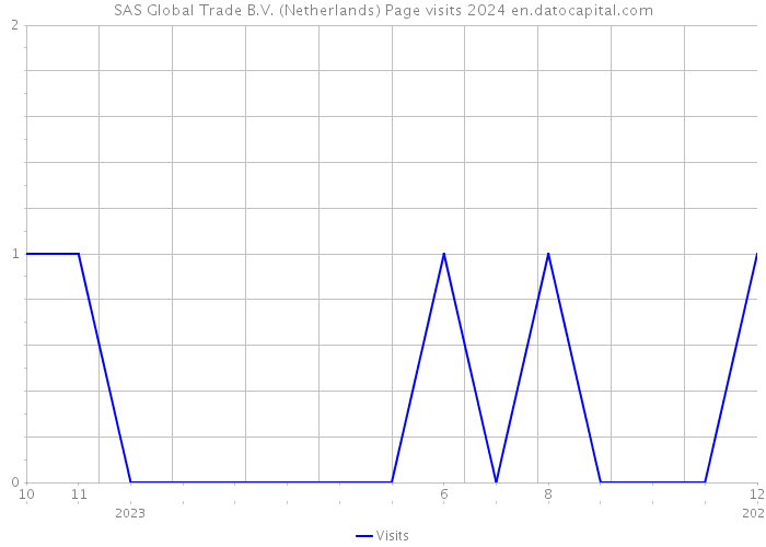 SAS Global Trade B.V. (Netherlands) Page visits 2024 