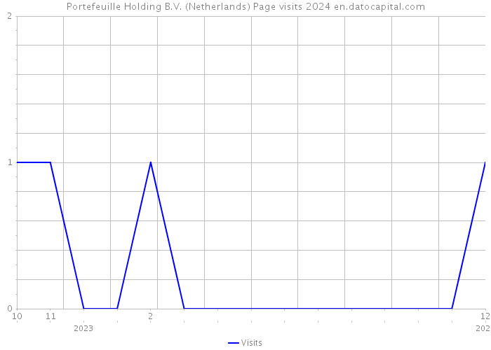 Portefeuille Holding B.V. (Netherlands) Page visits 2024 