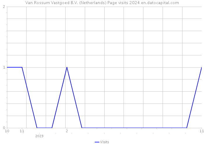 Van Rossum Vastgoed B.V. (Netherlands) Page visits 2024 