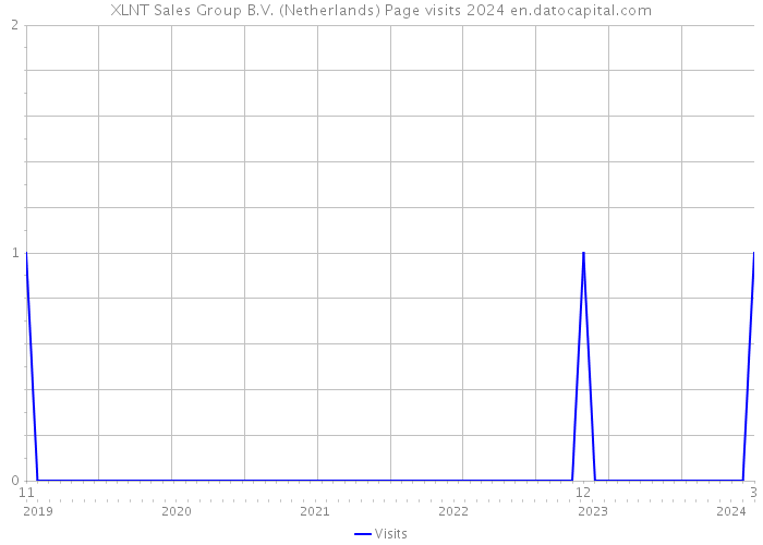 XLNT Sales Group B.V. (Netherlands) Page visits 2024 
