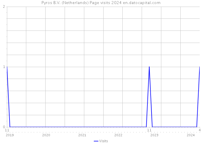 Pyros B.V. (Netherlands) Page visits 2024 