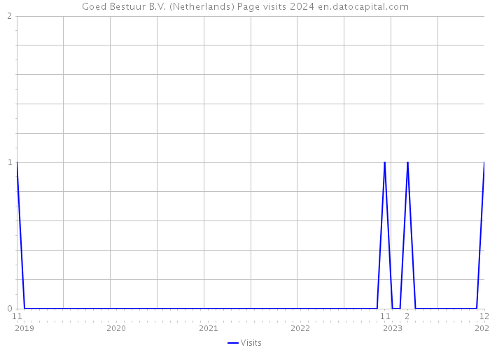 Goed Bestuur B.V. (Netherlands) Page visits 2024 
