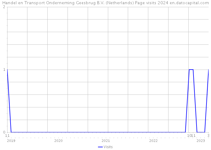 Handel en Transport Onderneming Geesbrug B.V. (Netherlands) Page visits 2024 