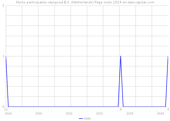 Hurks participaties vastgoed B.V. (Netherlands) Page visits 2024 