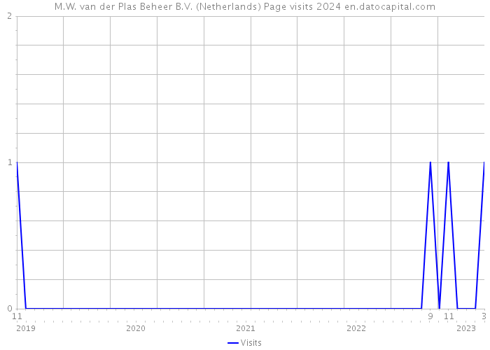 M.W. van der Plas Beheer B.V. (Netherlands) Page visits 2024 