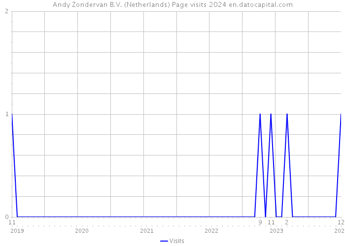 Andy Zondervan B.V. (Netherlands) Page visits 2024 