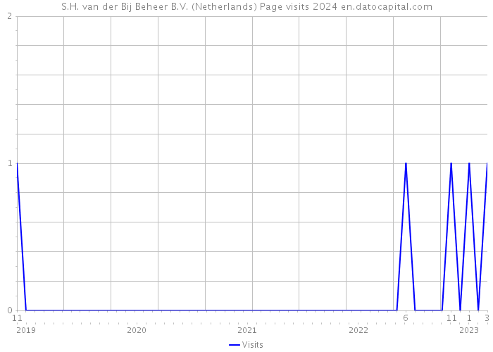 S.H. van der Bij Beheer B.V. (Netherlands) Page visits 2024 