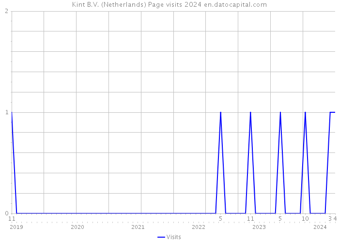 Kint B.V. (Netherlands) Page visits 2024 