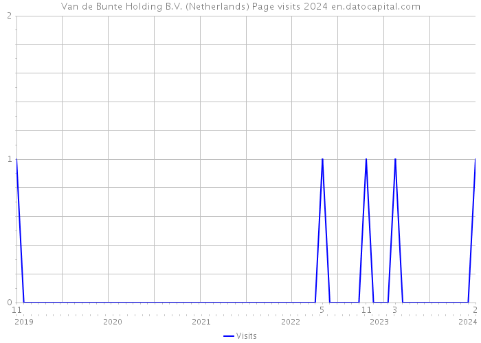 Van de Bunte Holding B.V. (Netherlands) Page visits 2024 