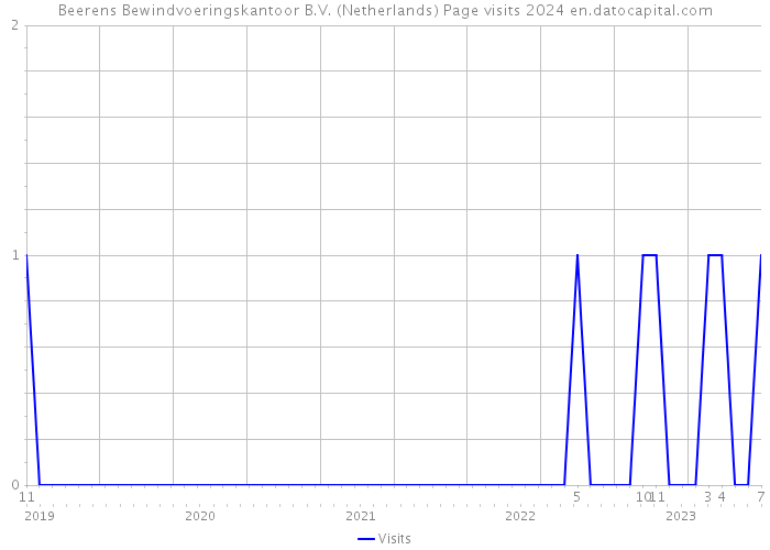 Beerens Bewindvoeringskantoor B.V. (Netherlands) Page visits 2024 