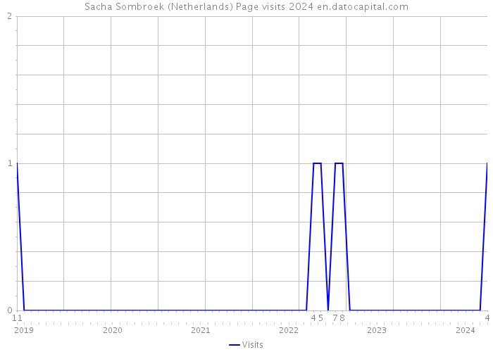 Sacha Sombroek (Netherlands) Page visits 2024 