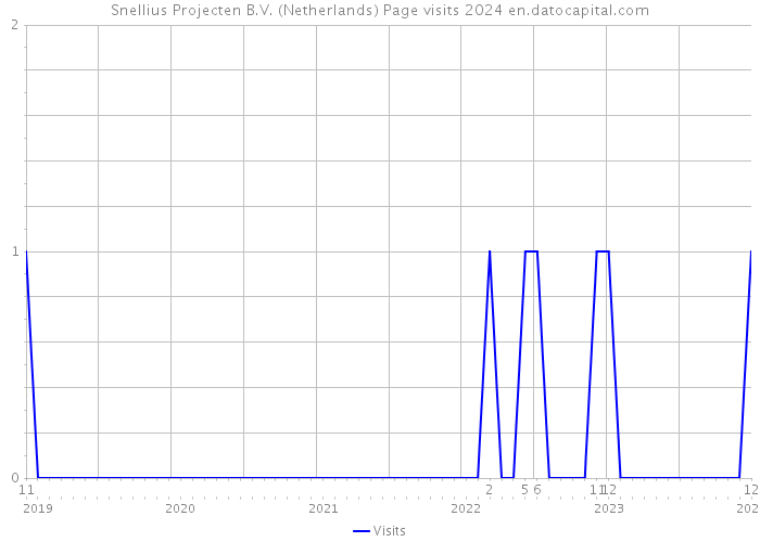 Snellius Projecten B.V. (Netherlands) Page visits 2024 