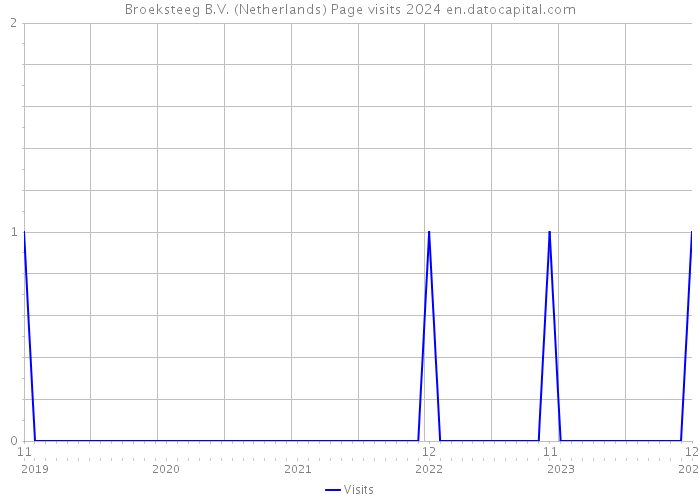 Broeksteeg B.V. (Netherlands) Page visits 2024 