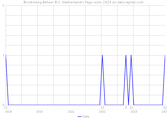 Broeksteeg Beheer B.V. (Netherlands) Page visits 2024 
