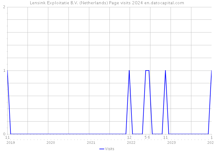 Lensink Exploitatie B.V. (Netherlands) Page visits 2024 