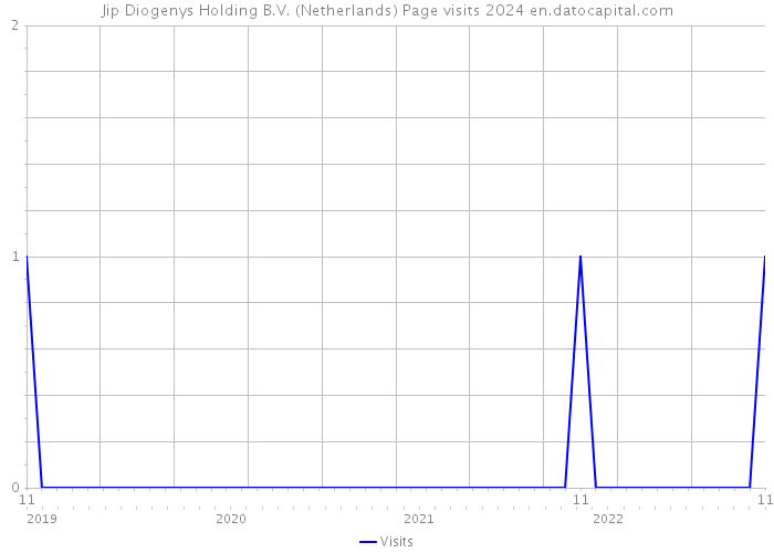 Jip Diogenys Holding B.V. (Netherlands) Page visits 2024 